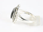 Zilveren ring met onyx en marcasiet afbeelding 2