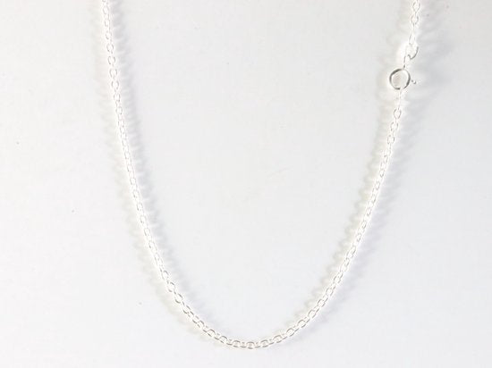 Zilveren ketting met Australische triplet opaal en blauwe topaas afbeelding 4