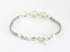 Traditionele zilveren snake armband met citrien afbeelding 3