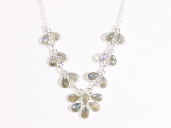 Zilveren ketting met labradoriet afbeelding 4