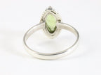 Fijne bewerkte zilveren ring met peridoot afbeelding 3