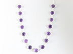 Zilveren collier met amethist afbeelding 3