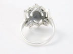 Zilveren lotus bloem ring afbeelding 3