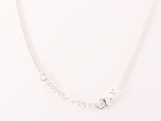 Bewerkte zilveren ketting met onyx afbeelding 4