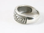 Zilveren ring met Grieks motief afbeelding 2