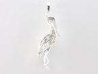 Zilveren kraanvogel hanger met welo opaal afbeelding 3