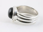 Zware zilveren ring met onyx afbeelding 2