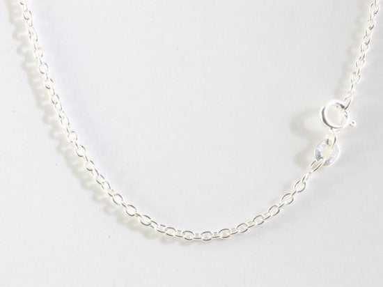 Bewerkte druppelvormige zilveren hanger met Noorse groene turkoois aan ketting afbeelding 5