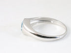 Hoogglans zilveren ring met aquamarijn afbeelding 2