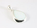 Druppelvormige hoogglans zilveren hanger met welo opaal afbeelding 2