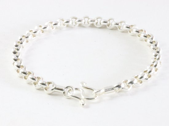 Zilveren armband met fijne jasseron schakels afbeelding 3