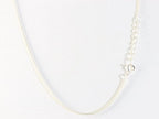 Zilveren ketting met blauwe topaas afbeelding 4