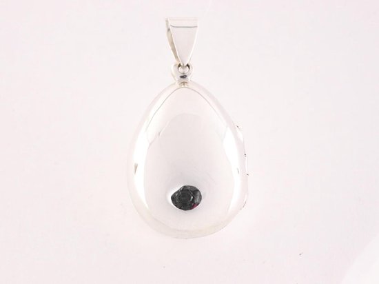 Zilveren medaillon met onyx afbeelding 3