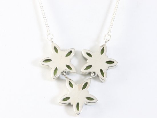 Zilveren ketting met peridoot afbeelding 2