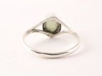 Fijne zilveren ring met groene aventurijn afbeelding 3