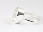 Hoogglans zilveren ring met bergkristal afbeelding 2