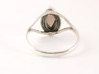 Fijne zilveren ring met rookkwarts afbeelding 3
