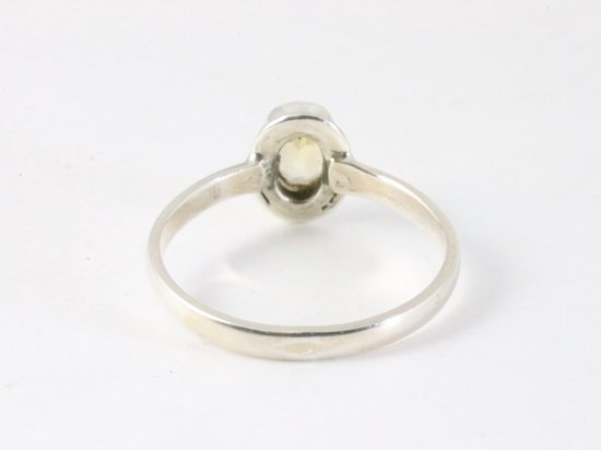 Fijne zilveren ring met citrien afbeelding 3