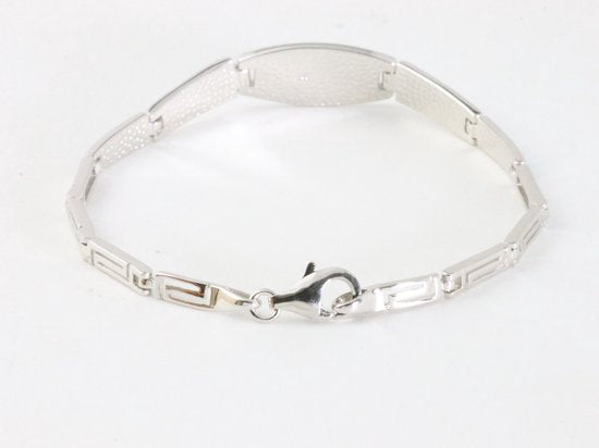 Hoogglans zilveren armband met Australische opaal afbeelding 3
