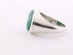 Zilveren ring met smaragd afbeelding 2