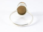 Ovale zilveren ring met tijgeroog afbeelding 3