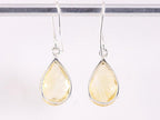 Zilveren oorbellen met citrien afbeelding 3