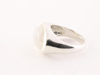 Zilveren ring met regenboog maansteen afbeelding 3