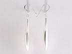 Hoogglans zilveren pegel oorbellen afbeelding 2