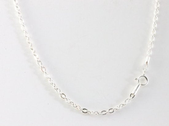 Zilveren hanger met amethist stenen aan ketting afbeelding 5