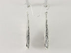 Lange opengewerkte zilveren oorbellen afbeelding 2