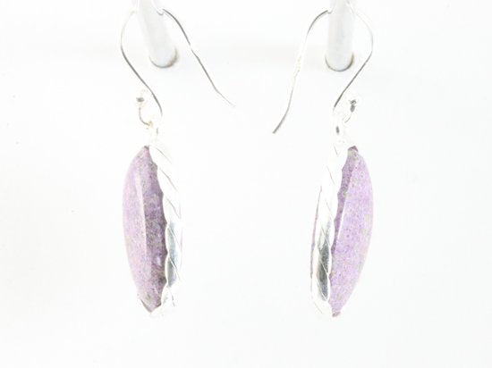 Zilveren oorbellen met purpuriet afbeelding 2