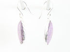 Zilveren oorbellen met purpuriet afbeelding 2