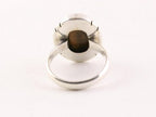 Ovale zilveren ring met tijgeroog afbeelding 3