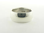 Zware gladde zilveren ring afbeelding 2