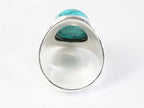 Bewerkte zilveren ring met turkoois afbeelding 3