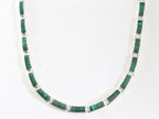 Zilveren collier met malachiet afbeelding 1