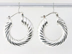 Bewerkte zilveren oorringen afbeelding 4