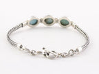 Zilveren armband met larimar afbeelding 3