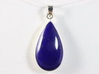 Druppelvormige zilveren hanger met lapis lazuli afbeelding 4