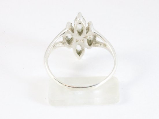 Fijne zilveren ring met bergkristal afbeelding 3