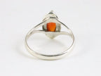 Fijne zilveren ring met carneool afbeelding 3