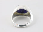Zilveren ring met blauwe saffier afbeelding 3