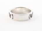 Zilveren ring met yin en yang tekens afbeelding 2