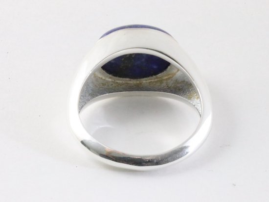 Zilveren ring met lapis lazuli afbeelding 3