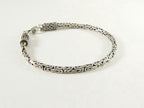 Fijne zilveren armband met koningsschakel afbeelding 2
