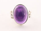 Zware zilveren ring met amethist afbeelding 4