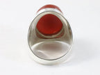 Bewerkte zilveren ring met carneool afbeelding 3