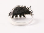 Zilveren ring met olifant afbeelding 3