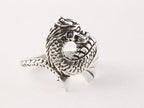 Zilveren draak ring afbeelding 1