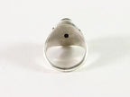 Bewerkte zilveren ring met onyx afbeelding 4